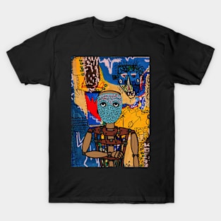 R2D2 NFT - Unique Traits with Puppet Mask and Street Art Background T-Shirt